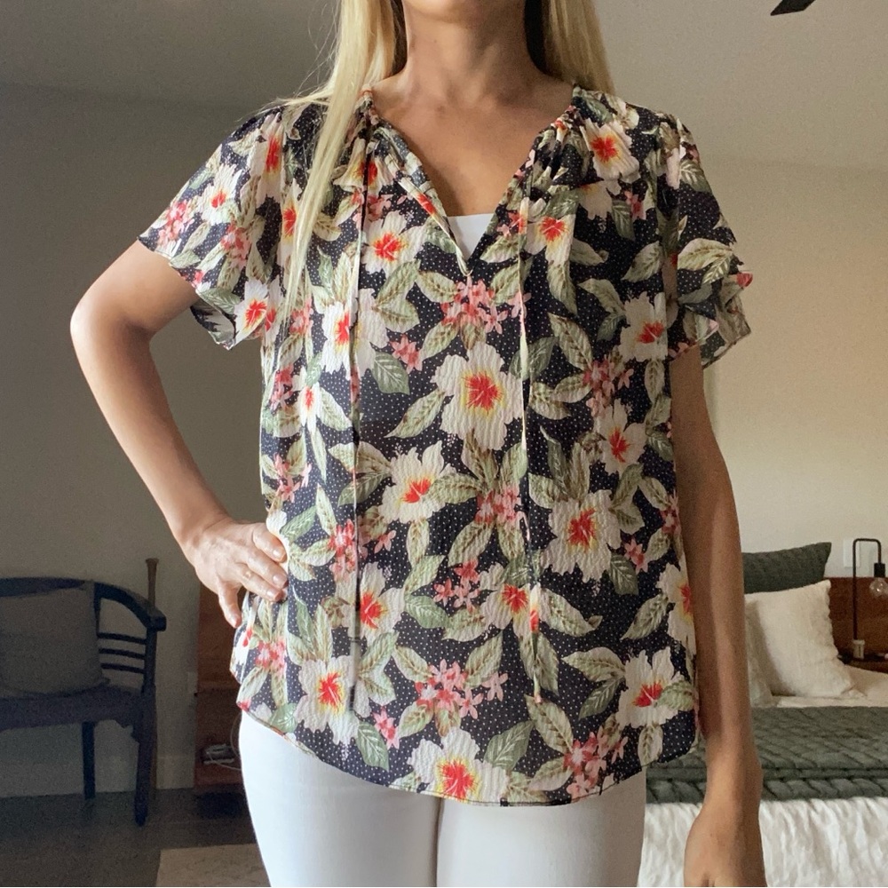 Rebecca Taylor Floral Blouse
